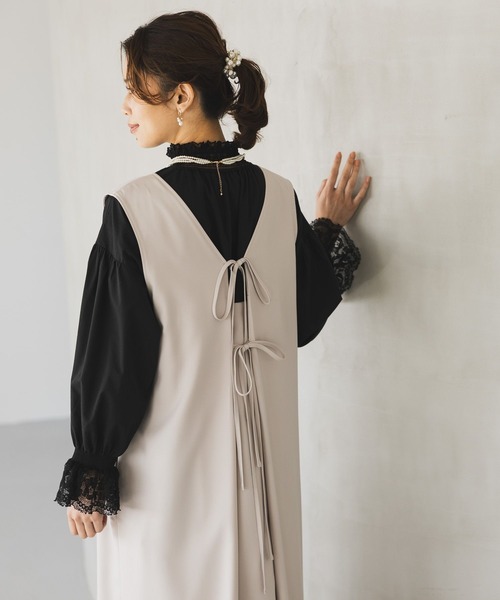 セール】2WAYリボンジャンパースカート[プチ・プラスサイズあり