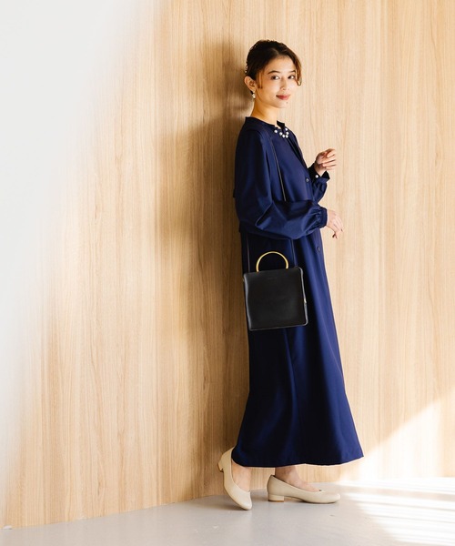 studio CLIP（スタディオクリップ）の「2WAYリボンジャンパースカート[プチ・プラスサイズあり]　《オケージョン2025》（ジャンパースカート・レディース・ネイビー/ベージュ系その他/ブラック・FREE/ﾌﾘｰ(L)/PF）」の20枚目の写真