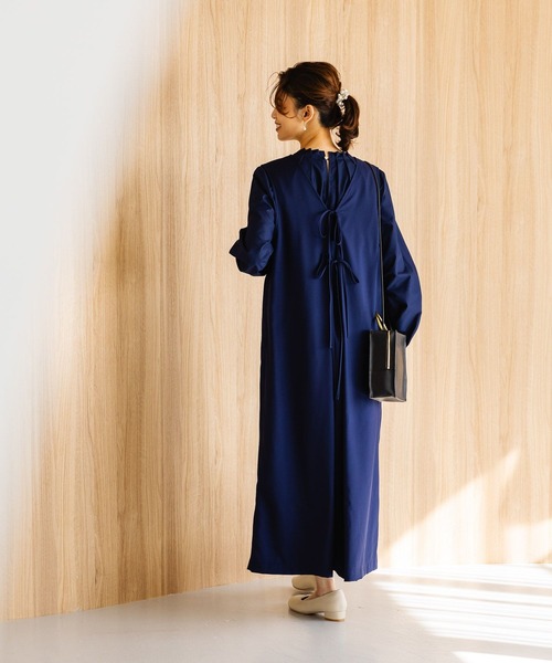 studio CLIP（スタディオクリップ）の「2WAYリボンジャンパースカート[プチ・プラスサイズあり]　《オケージョン2025》（ジャンパースカート・レディース・ネイビー/ベージュ系その他/ブラック・FREE/ﾌﾘｰ(L)/PF）」の16枚目の写真