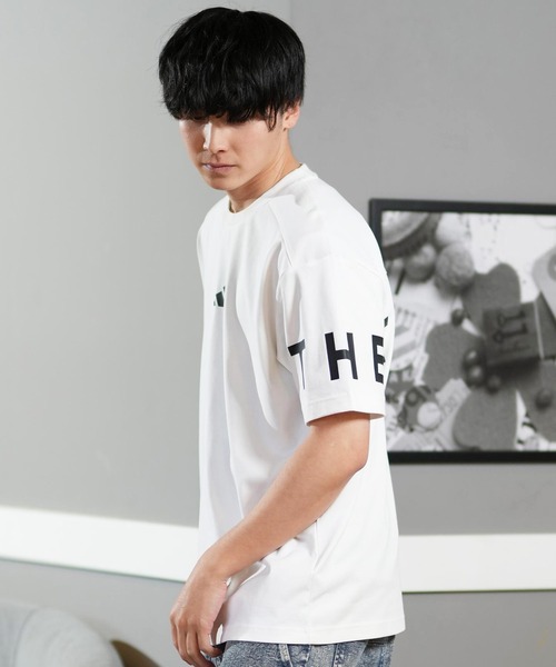 adidas(アディダス)の「adidas/アディダス 半袖Tee/半袖Tシャツ スリーストライプ バックプリント ユニセックス KQD25(Tシャツ/カットソー・メンズ・イエロー×ブラック/ブラック×ホワイト/ホワイト×ブラック・L/M/XL/3XL/2XL)」の5枚目の写真