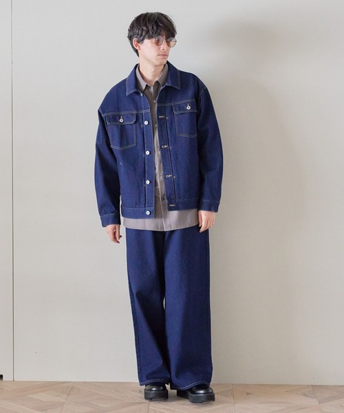 LAKOLE（ラコレ）の「サイドアジャスターデニムパンツ / 283530（デニムパンツ・メンズ・ブラック/ネイビー・SMALL/MEDIUM/LARGE）」の4枚目の写真