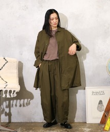 C.E.L.STORE（セルストア）の「HARVESTY / ハーベスティー OVER HALF COAT COMA COTTON GARBERDINE CLOTH オーバーハーフコート バーバリークロス（ステンカラーコート）」