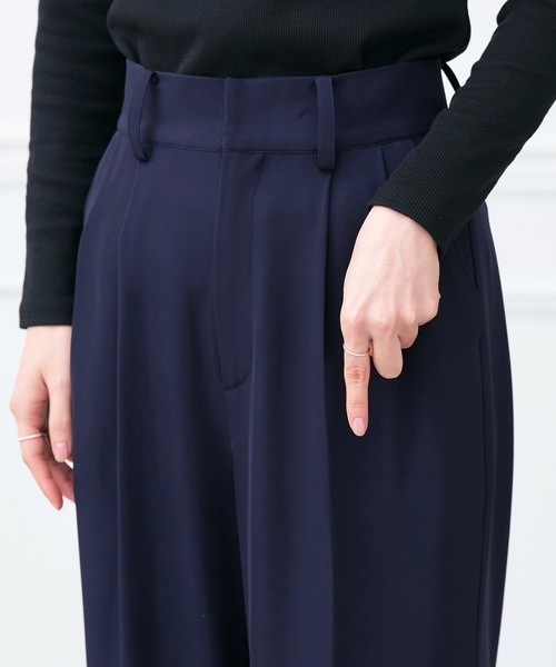ルイルエ ブティック　セットアップ　パンツ　ゴム　ストレッチ　洗える　ネイビー Amazon | [ルイ ルエ ブティック] 6タイプ 洗える