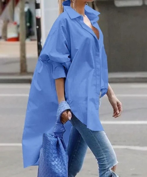 ｱｼﾝﾒﾄﾘｰ丈ﾋﾞｯｸﾞｼﾙｴｯﾄﾌﾞﾗｳｽ（シャツ/ブラウス）｜CADBURY（キャドバリー） 5,720円