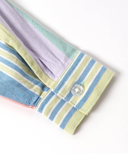 BREEZE（ブリーズ）の「【ジュニア対応】SPRING カラーストライプシャツ（シャツ/ブラウス・キッズ・ストライプ/レインボー・120/110/100/90/140/130/80）」の15枚目の写真