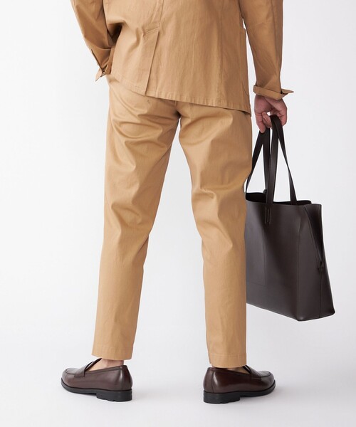 SHIPS（シップス）の「SHIPS:〈手洗い可能・セットアップ対応〉ウォッシュド ピケ イージー パンツ（その他パンツ・メンズ・ベージュ/ダークグレー・SMALL/MEDIUM/LARGE/X-LARGE）」の4枚目の写真