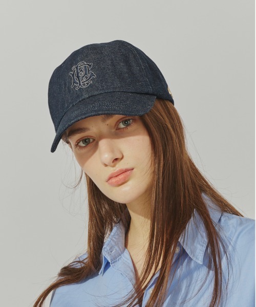 Chapeau d' O(シャポードオー)の「Chapeau d' O Denim EMB Cap / シャポードオー(キャップ・レディース・ネイビー/ワイン/ライトベージュ・FREE)」の19枚目の写真