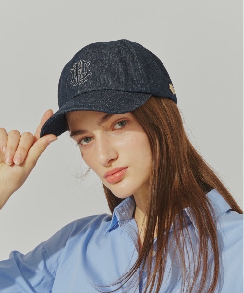 Chapeau d' O(シャポードオー)の「Chapeau d' O Denim EMB Cap / シャポードオー(キャップ・レディース・ネイビー/ワイン/ライトベージュ・FREE)」の18枚目の写真