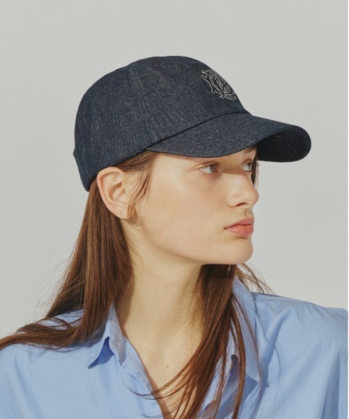 Chapeau d' O(シャポードオー)の「Chapeau d' O Denim EMB Cap / シャポードオー(キャップ・レディース・ネイビー/ワイン/ライトベージュ・FREE)」の17枚目の写真