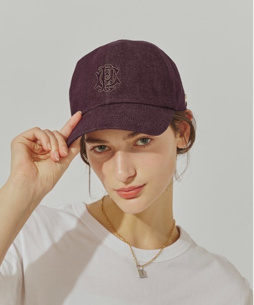 Chapeau d' O(シャポードオー)の「Chapeau d' O Denim EMB Cap / シャポードオー(キャップ・レディース・ネイビー/ワイン/ライトベージュ・FREE)」の4枚目の写真