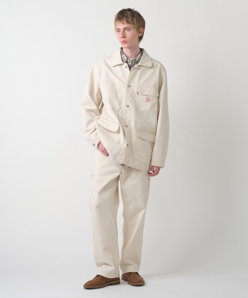 Levi's リーバイス　デニムジャケット　フード　ロゴ　グレー　モッズコート Levi's/リーバイス WORKWEAR エンジニアコート ミディアム