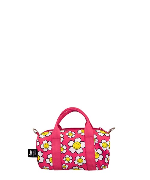 LOQI（ローキー）の「【LOQI/ローキー】SMILEY/JP ミニ ウイークエンダー（ドラムバッグ・レディース・ブラック系その他/ピンク系その他/ブルー系その他・-）」の3枚目の写真