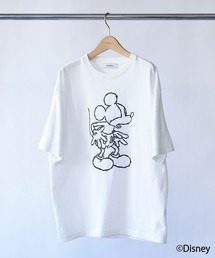 Johnbull（ジョンブル）の「MICKEY MOUSE / Embroideryt Tシャツ（Tシャツ/カットソー・メンズ）」