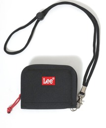 Lee（リー）の「Lee/リー ロゴ ワンポイント刺繍 ラウンドファスナー ウォレット ネックストラップ付き/財布二つ折り/レディース メンズ（財布・メンズ）」