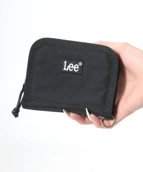 Lee(リー)の「Lee/リー ロゴ ワンポイント刺繍 ラウンドファスナー ウォレット ネックストラップ付き/財布二つ折り/レディース メンズ(財布・レディース・ブラック×ブルー/ブラック×グリーン/ブラック×ブラック/ブラック×レッド・FREE)」の17枚目の写真