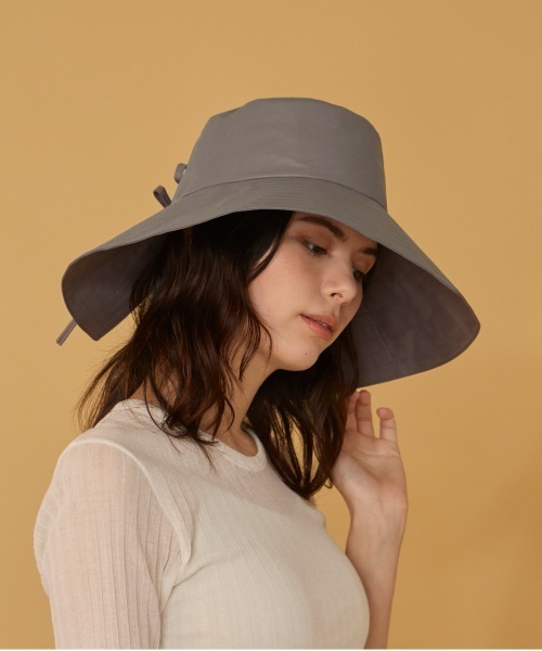 arth（アース）の「arth  Luster Bow Capeline / アース（ハット・レディース・グレー/ホワイト/ベージュ・57~59cm）」の14枚目の写真