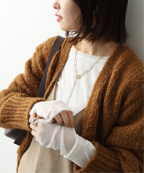 SLOBE IENA（スローブイエナ）の「《追加11》レイヤードスリーブロンTEE（Tシャツ/カットソー・レディース・ホワイト/ブラック系その他/ブルー系その他・FREE）」の6枚目の写真