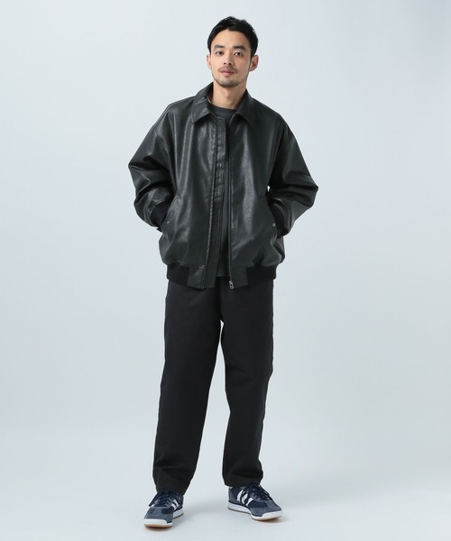 BAYFLOW(ベイフロー)の「フェイクレザーA2ブルゾン(ブルゾン・メンズ・ブラウン/ブラック・MEDIUM/LARGE)」の8枚目の写真