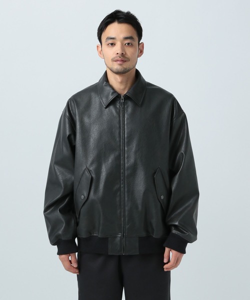 BAYFLOW(ベイフロー)の「フェイクレザーA2ブルゾン(ブルゾン・メンズ・ブラウン/ブラック・MEDIUM/LARGE)」の10枚目の写真
