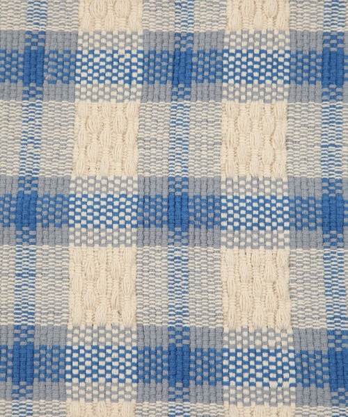 BAYFLOW（ベイフロー）の「BFチェックラグマット45×70（ラグ/マット・レディース・オレンジ/ブルー・0）」の10枚目の写真