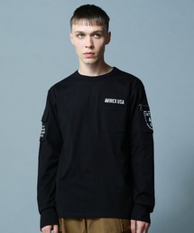 AVIREX(ABbNX)LONG SLEEVE FATIGUE CREW NECK T-SHIRT / t@eB[O N[lbN  TVc / AVIREX / ABbNX(TVc/Jbg\[)