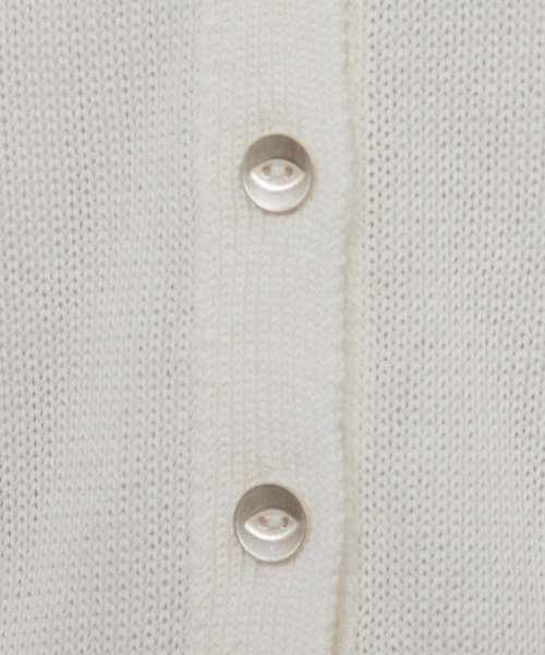 SALON adam et rope'（サロン アダム エ ロペ）の「ドライコットンメタル釦浅Vネックカーディガン（カーディガン/ボレロ・レディース・ホワイト/ブラック/イエロー系その他3・FREE）」の22枚目の写真