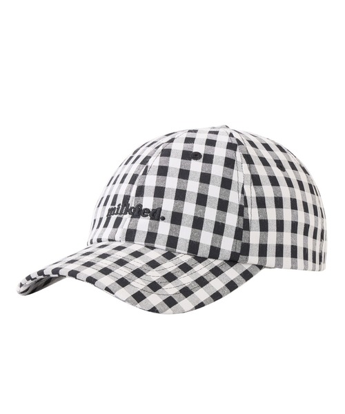 MILKFED.（ミルクフェド）の「GINGHAM LOGO CAP（キャップ・レディース・ライトパープル/ベージュ/ブラック・ONE SIZE）」の2枚目の写真