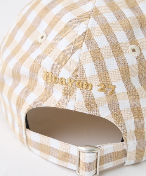 MILKFED.（ミルクフェド）の「GINGHAM LOGO CAP（キャップ・レディース・ライトパープル/ベージュ/ブラック・ONE SIZE）」の15枚目の写真