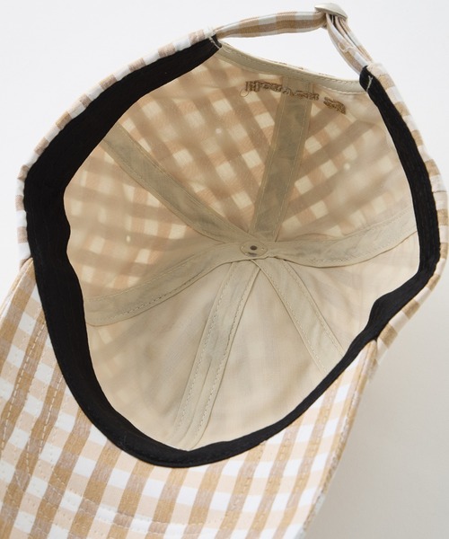 MILKFED.（ミルクフェド）の「GINGHAM LOGO CAP（キャップ・レディース・ライトパープル/ベージュ/ブラック・ONE SIZE）」の16枚目の写真