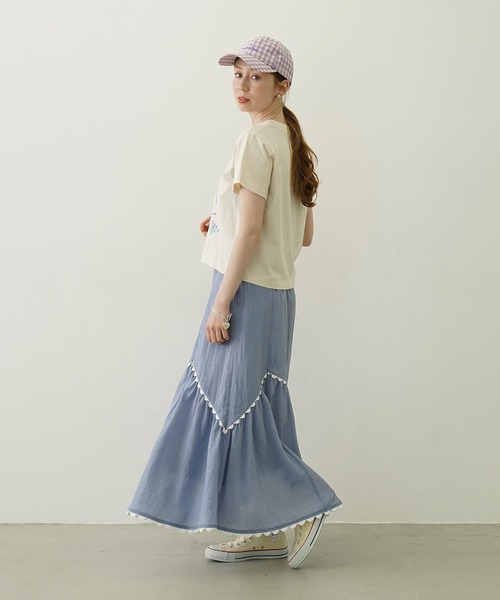 MILKFED.（ミルクフェド）の「GINGHAM LOGO CAP（キャップ・レディース・ライトパープル/ベージュ/ブラック・ONE SIZE）」の19枚目の写真