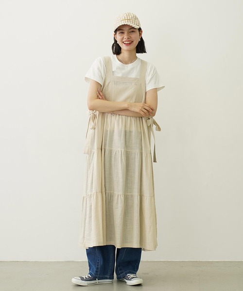 MILKFED.（ミルクフェド）の「GINGHAM LOGO CAP（キャップ・レディース・ライトパープル/ベージュ/ブラック・ONE SIZE）」の22枚目の写真