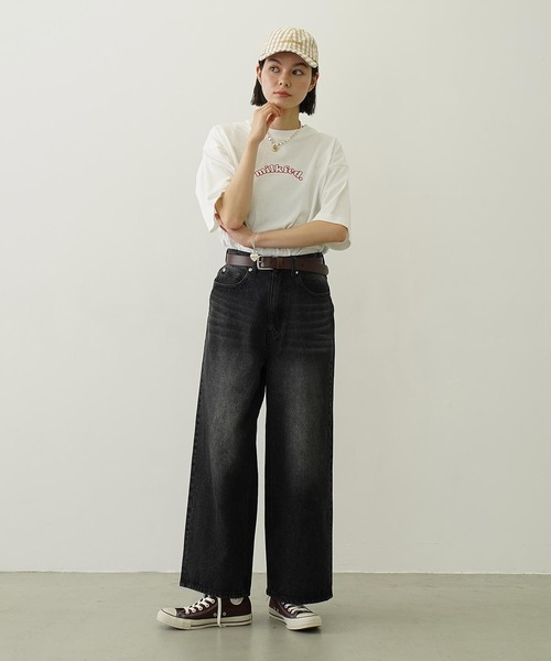 MILKFED.（ミルクフェド）の「GINGHAM LOGO CAP（キャップ・レディース・ライトパープル/ベージュ/ブラック・ONE SIZE）」の5枚目の写真