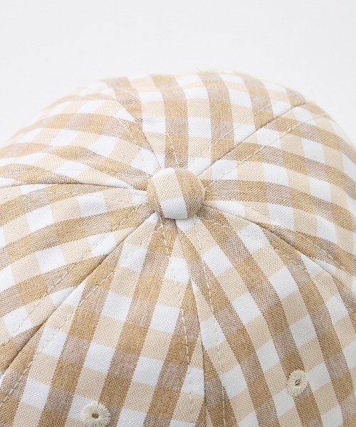 MILKFED.（ミルクフェド）の「GINGHAM LOGO CAP（キャップ・レディース・ライトパープル/ベージュ/ブラック・ONE SIZE）」の14枚目の写真