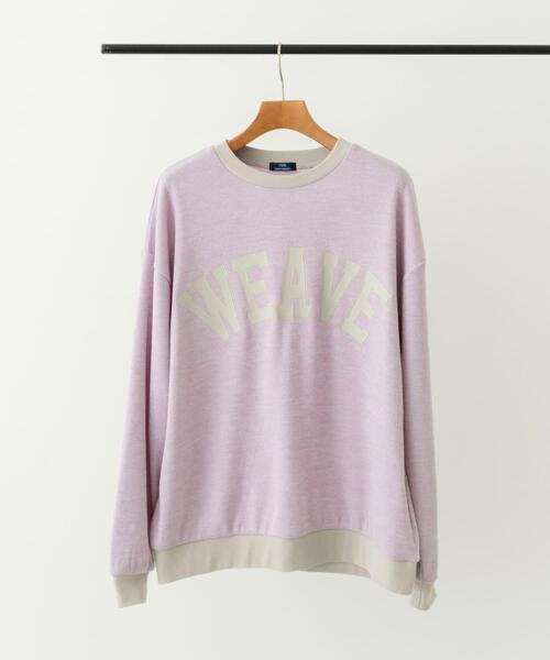 ITEMS URBANRESEARCH(アイテムズ アーバンリサーチ)の「ビンテージプリントスウェットライクニット(ニット/セーター・メンズ・パープル/ベージュ/ブルー・MEDIUM/LARGE)」の3枚目の写真