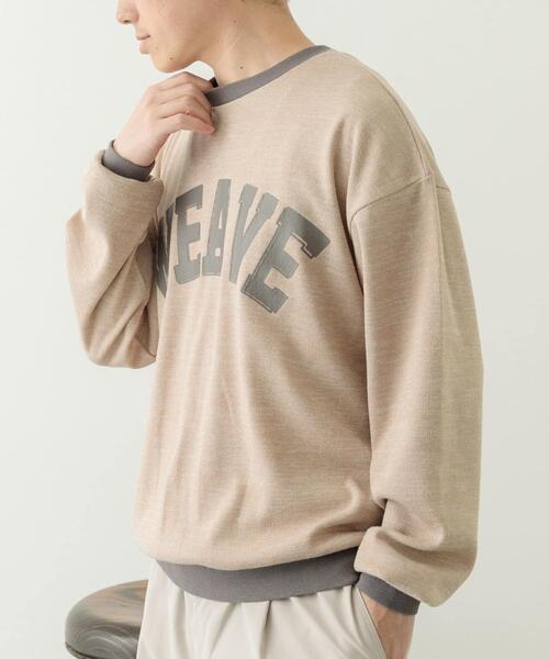 ITEMS URBANRESEARCH(アイテムズ アーバンリサーチ)の「ビンテージプリントスウェットライクニット(ニット/セーター・メンズ・パープル/ベージュ/ブルー・MEDIUM/LARGE)」の16枚目の写真