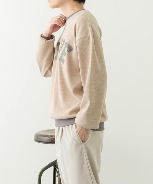ITEMS URBANRESEARCH(アイテムズ アーバンリサーチ)の「ビンテージプリントスウェットライクニット(ニット/セーター・メンズ・パープル/ベージュ/ブルー・MEDIUM/LARGE)」の17枚目の写真