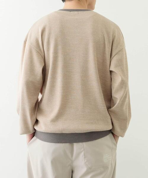 ITEMS URBANRESEARCH(アイテムズ アーバンリサーチ)の「ビンテージプリントスウェットライクニット(ニット/セーター・メンズ・パープル/ベージュ/ブルー・MEDIUM/LARGE)」の18枚目の写真