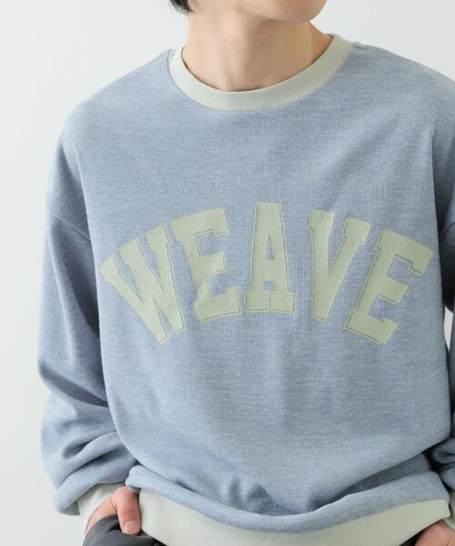 ITEMS URBANRESEARCH（アイテムズ アーバンリサーチ）の「ビンテージプリントスウェットライクニット（ニット/セーター・メンズ・パープル/ベージュ/ブルー・MEDIUM/LARGE）」の13枚目の写真