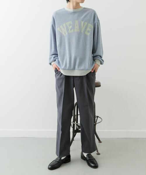 ITEMS URBANRESEARCH（アイテムズ アーバンリサーチ）の「ビンテージプリントスウェットライクニット（ニット/セーター・メンズ・パープル/ベージュ/ブルー・MEDIUM/LARGE）」の14枚目の写真