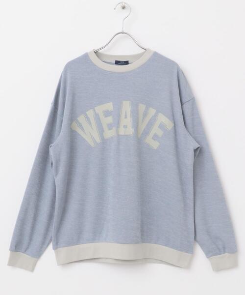 ITEMS URBANRESEARCH（アイテムズ アーバンリサーチ）の「ビンテージプリントスウェットライクニット（ニット/セーター・メンズ・パープル/ベージュ/ブルー・MEDIUM/LARGE）」の20枚目の写真