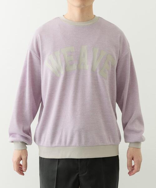 ITEMS URBANRESEARCH(アイテムズ アーバンリサーチ)の「ビンテージプリントスウェットライクニット(ニット/セーター・メンズ・パープル/ベージュ/ブルー・MEDIUM/LARGE)」の9枚目の写真