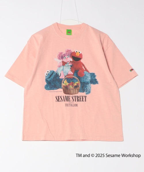 FRUIT OF THE LOOM(フルーツオブザルーム)の「【FRUIT OF THE LOOM】SESAME STREET×FTL フォトTシャツ B/セサミストリート コラボ(Tシャツ/カットソー・メンズ・ピンク/オフホワイト/チャコール・L/M/S)」の3枚目の写真