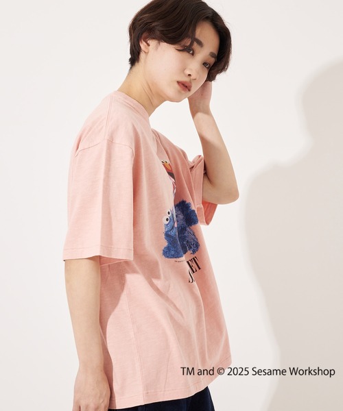 FRUIT OF THE LOOM(フルーツオブザルーム)の「【FRUIT OF THE LOOM】SESAME STREET×FTL フォトTシャツ B/セサミストリート コラボ(Tシャツ/カットソー・メンズ・ピンク/オフホワイト/チャコール・L/M/S)」の10枚目の写真