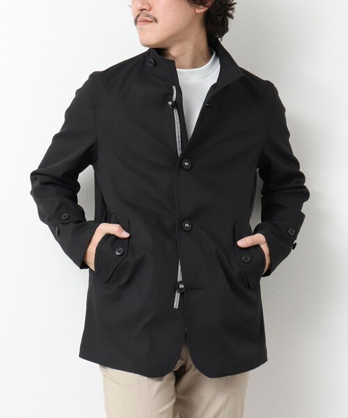 NOLLEY’S（ノーリーズ）の「《ビジカジ対応》撥水パラシュートブルゾン 25SS（ブルゾン・メンズ・ネイビー/ベージュ/ブラック/ホワイト・M/L/XL/S）」の3枚目の写真