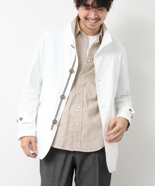 NOLLEY’S（ノーリーズ）の「《ビジカジ対応》撥水パラシュートブルゾン 25SS（ブルゾン・メンズ・ネイビー/ベージュ/ブラック/ホワイト・M/L/XL/S）」の5枚目の写真