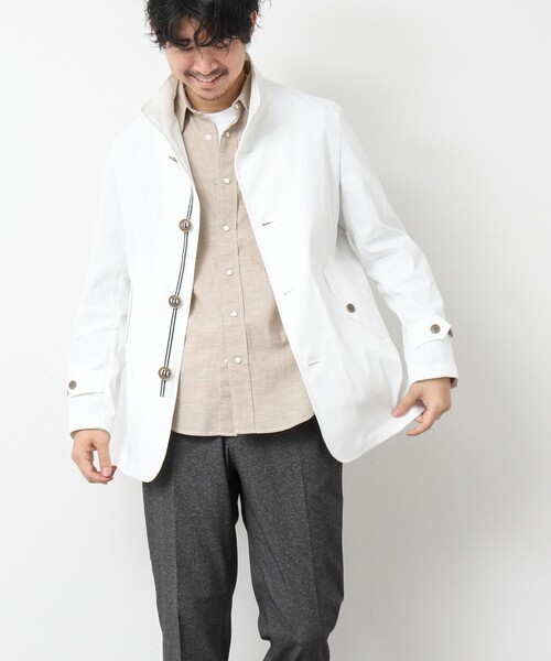 NOLLEY’S（ノーリーズ）の「《ビジカジ対応》撥水パラシュートブルゾン 25SS（ブルゾン・メンズ・ネイビー/ベージュ/ブラック/ホワイト・M/L/XL/S）」の7枚目の写真