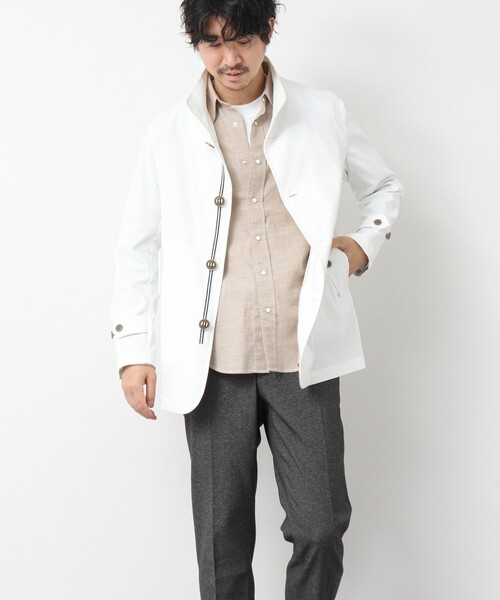 NOLLEY’S（ノーリーズ）の「《ビジカジ対応》撥水パラシュートブルゾン 25SS（ブルゾン・メンズ・ネイビー/ベージュ/ブラック/ホワイト・M/L/XL/S）」の8枚目の写真