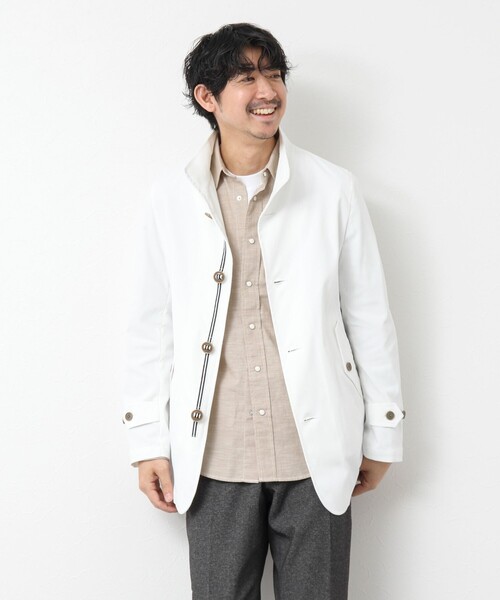 NOLLEY’S（ノーリーズ）の「《ビジカジ対応》撥水パラシュートブルゾン 25SS（ブルゾン・メンズ・ネイビー/ベージュ/ブラック/ホワイト・M/L/XL/S）」の10枚目の写真