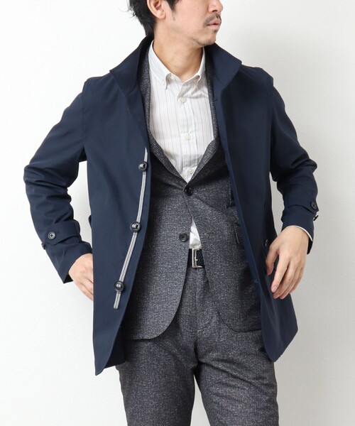 NOLLEY’S（ノーリーズ）の「《ビジカジ対応》撥水パラシュートブルゾン 25SS（ブルゾン・メンズ・ネイビー/ベージュ/ブラック/ホワイト・M/L/XL/S）」の19枚目の写真