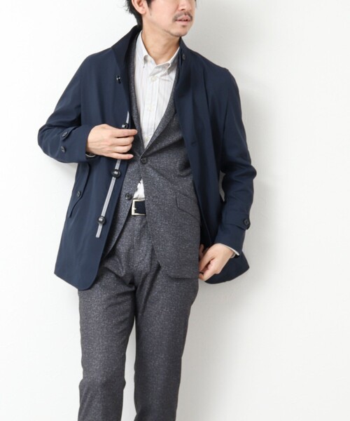 NOLLEY’S（ノーリーズ）の「《ビジカジ対応》撥水パラシュートブルゾン 25SS（ブルゾン・メンズ・ネイビー/ベージュ/ブラック/ホワイト・M/L/XL/S）」の20枚目の写真